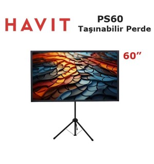 HAVIT PS60 Taşınabilir Ayaklı Projeksiyon Perdesi 60 inch