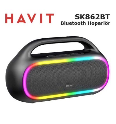 HAVIT SK862BT Bluetooth Hoparlör Yüksek Bass 25W*2 Su Geçirmez