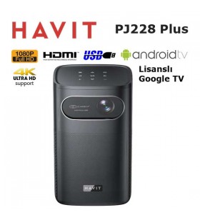 HAVIT PJ228 Plus Bataryalı Google Lisanslı Full HD Led Projeksiyon Cihazı