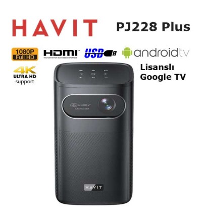 HAVIT PJ228 Plus Bataryalı Google Lisanslı Full HD Projeksiyon / K.KART 6 TAKSİT ÖDEMELİ KAMPANYA FIRSATI.!