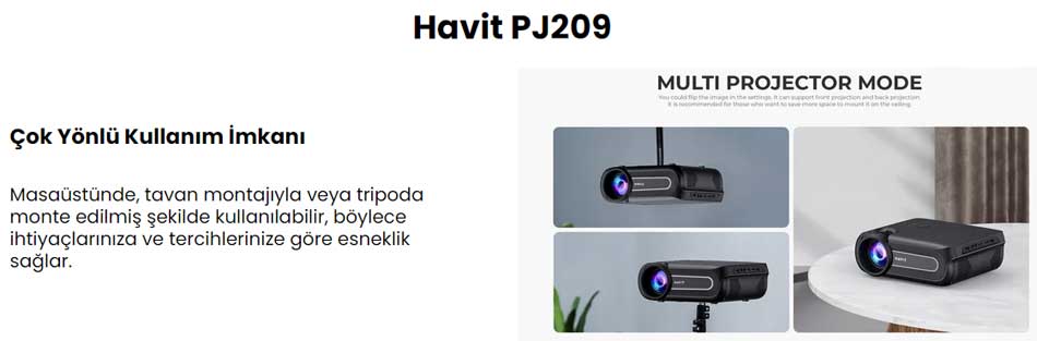 havit pj209 çok yönlü kullanım